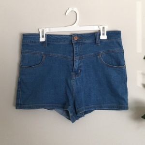 Urban Outfitters Hi-Rise Blue Shorts